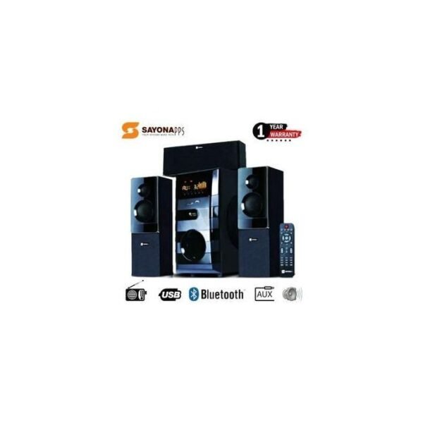 Sayonapps SHT-1142BT 3.1 Channel Black Subwoofer Speaker System