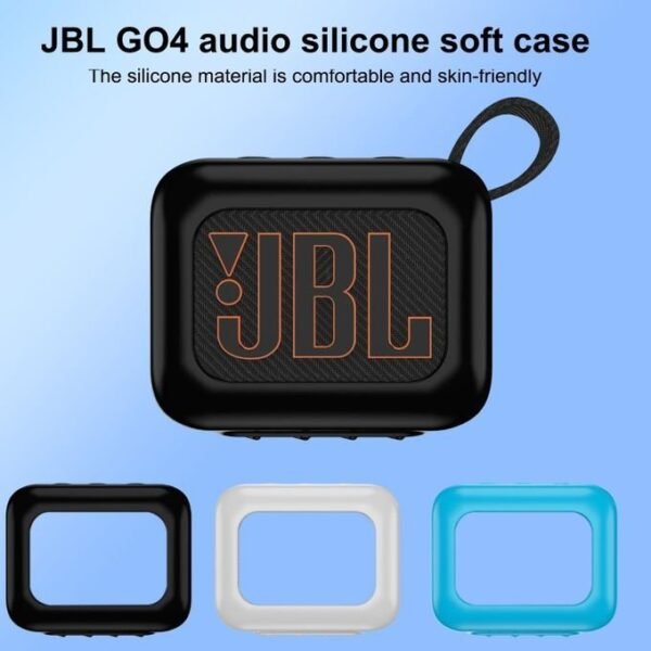 Silicone Protective Case for JBL Go 4 Wireless Bluetooth Speaker (Black)  in kumasi