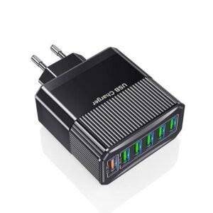 USLION 18W 6-Port USB Charger for All Smartphones