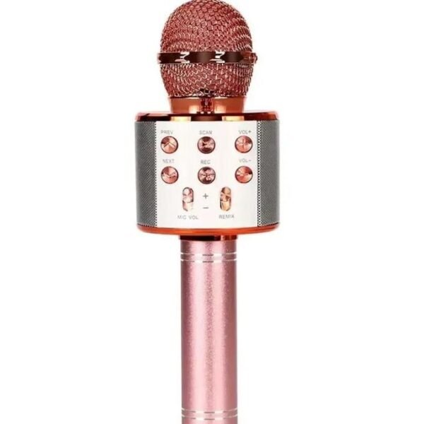 Wireless Professional Handheld Karaoke Microphone with Bluetooth Compatibility - Gold