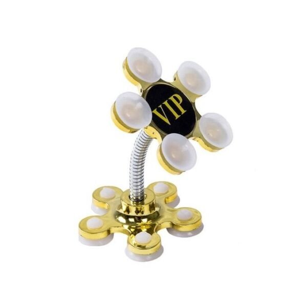 Yellow Suction Phone Stand for Car Dashboard and Other Surfaces