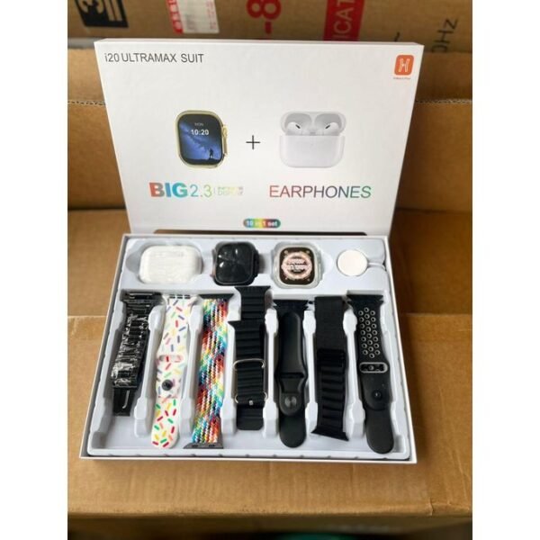 Advanced Digital Smartwatch Featuring 7-in-1 Interchangeable Bands – Fitness and Lifestyle Monitor