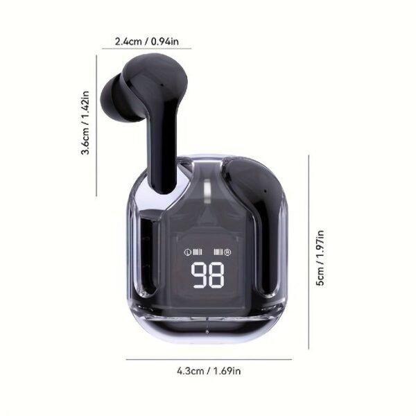Air31 TWS Bluetooth Earbuds - Black with Hi-Fi Sound Quality