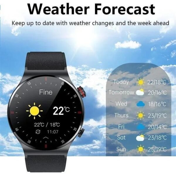 Bluetooth NFC Smart Watch for Men with ECG Health Monitoring