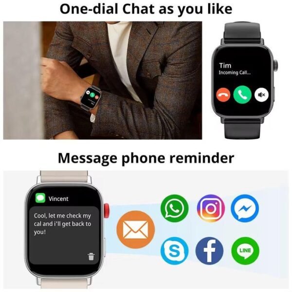 Colmi C8 Max Smartwatch with Voice Calling - 1.93" Large HD Color Display, Health and Fitness Tracking for Men and Women