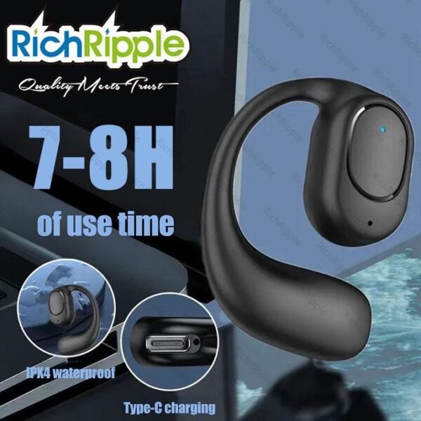 RichRipple F12 Wireless Bluetooth Earbuds - 8H Playtime Sport Headphones