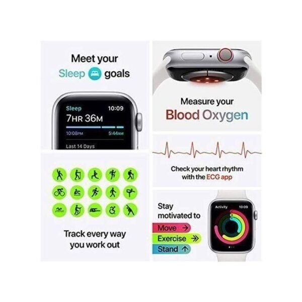 Smart Bluetooth Calling Smartwatch with Full Touch Screen - Compatible with Android and iOS - White